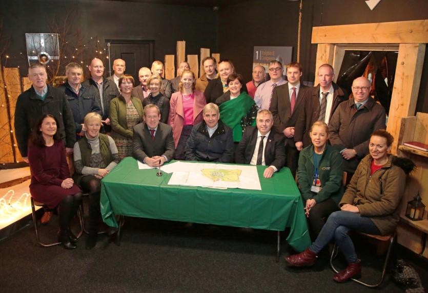 Fr Simon Cadam, Boxer 'Kevin' Moran, Sweeney Architects, Local Representatives, Longford County Council, Board of Directors, Failte Ireland and Dymna 