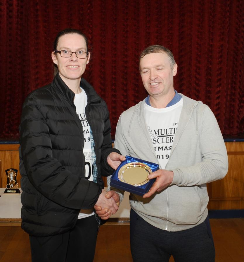 Marie Hopkins 2nd Lady home at the Christmas Day Run  PICTURE DECLAN GILMORE