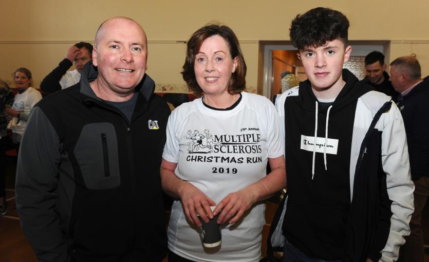 VGerard,Eileen and Aaron Kenny at the Christmas Day Run  PICTURE DECLAN GILMORE