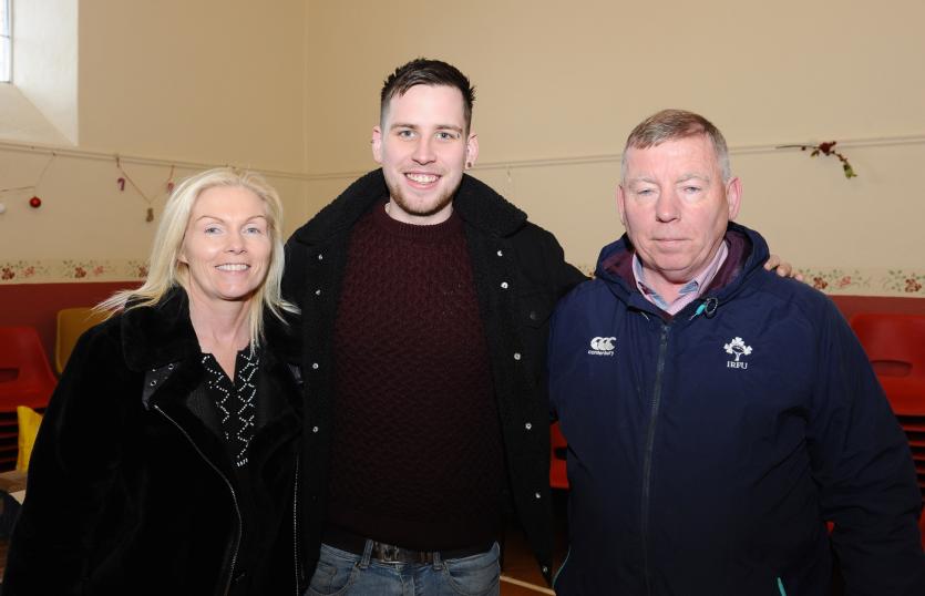 Caroline,Andrew and Brendan Rhattigan at the Christmas Day Run  PICTURE DECLAN GILMORE