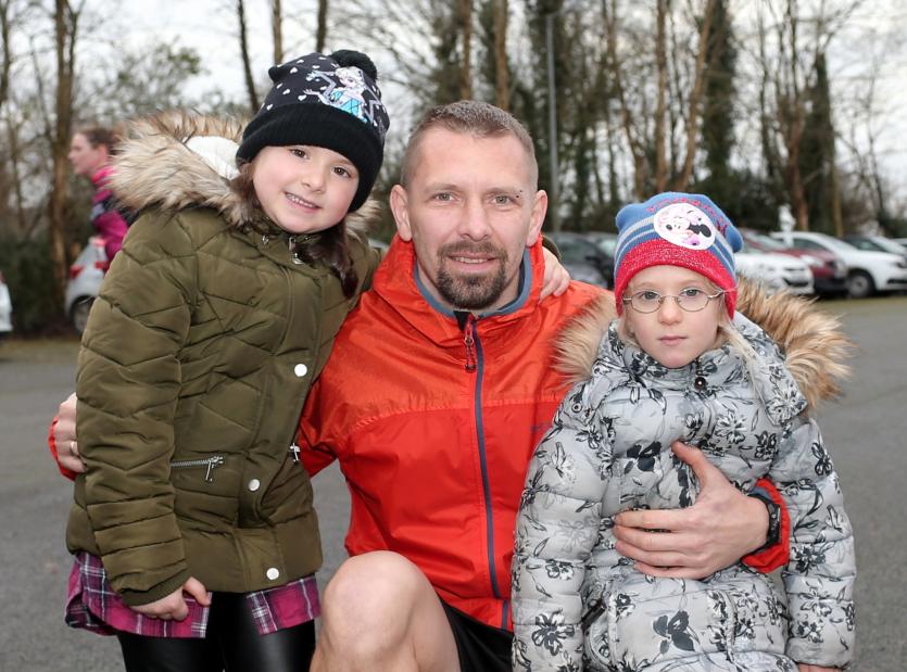 Ciara, Greg & Auvova Kieda.          Picture Syl Healy.