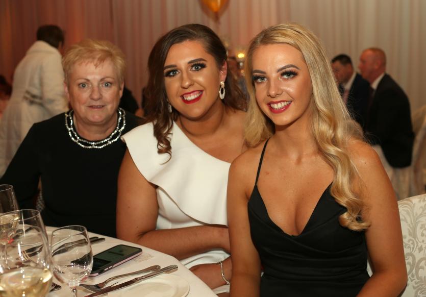 Fr Manning Gaels dinner dance 13.      Ann & Aishling Keane with Sarah Murphy.              Picture: Syl Healy
