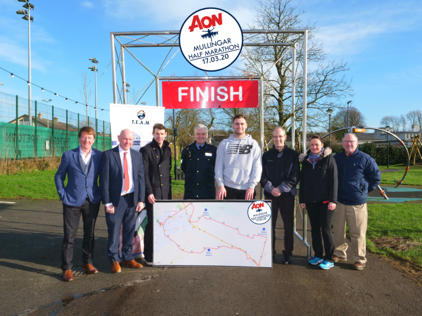 Terry Toal, AON Berty Dunne, Annebrook House Hotel & MHM,  Murty Hanly, Race Director MHM, Roger Nicholson, An Gardai, Conor O’Brien, Greg Duggan, Mul
