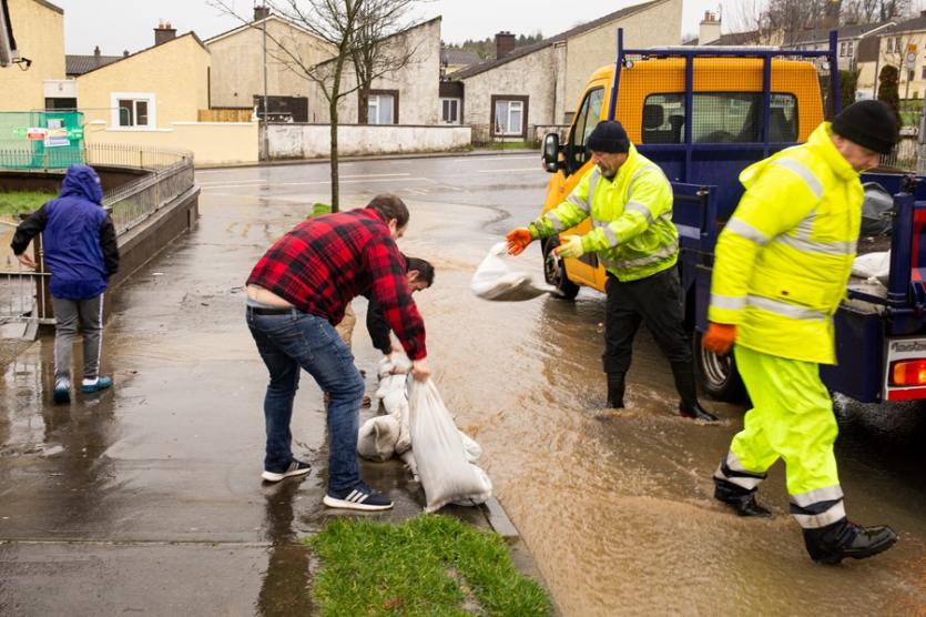 Torrential Storm Dennis rainfall leads to serious flash flooding in Longford town 