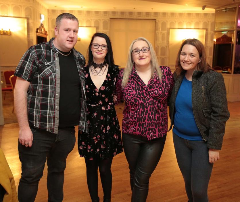 Robert Sheridan, Samantha Riggs, Louise Sheridan, Teresa Gilmurray Picture: Shelley Corcoran