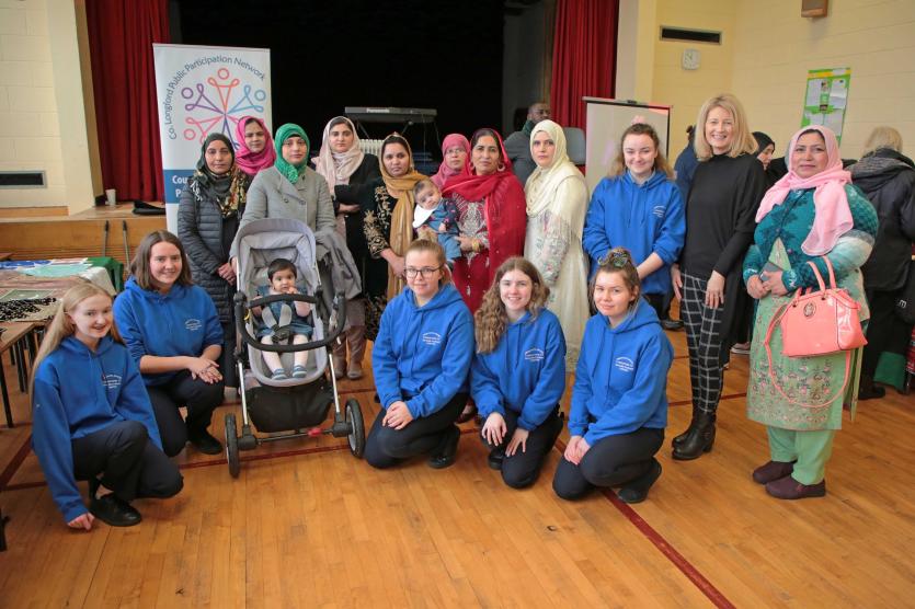 Scoil Mhuire Committee with Anita Griffin and the Pakistan group from Edgeworthstown Picture: Shelley Corcoran