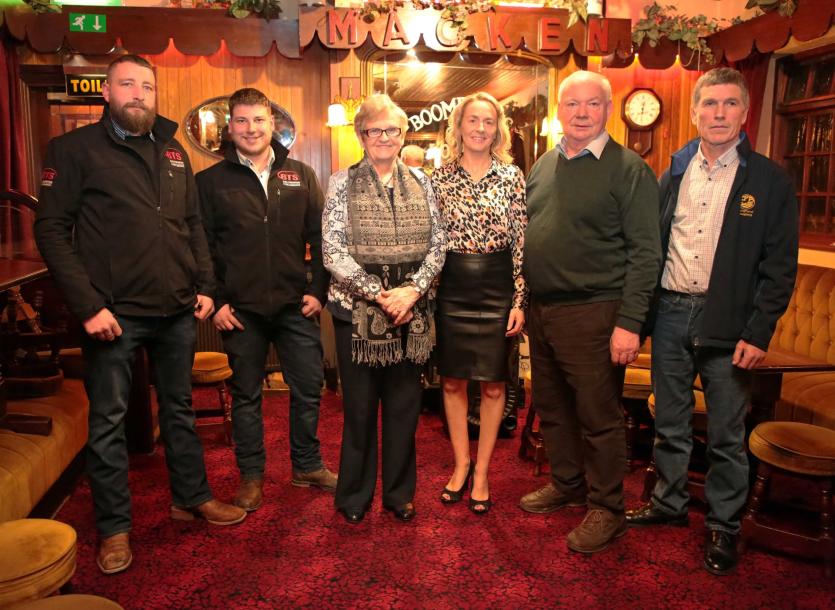 Niall McCormack and Alex Slevin (BTS), Chrisie McCormack (Spons),  Cynthia Geelan Cruise, Charlie Lynch (Publican), Luke Casey Picture: Shelley Corcor