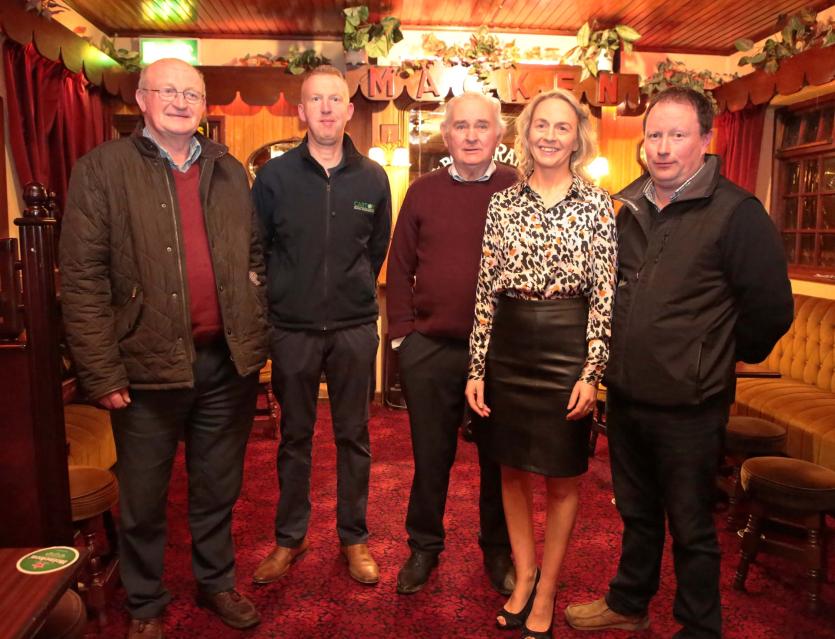 Eamon Drake and Charlie Burns (Spons), Barnie Kenny (NPA Director), Cynthia Geelan  Cruise (Ploughing Chair), Brian Sheridan (Spons) Picture: Shelley 