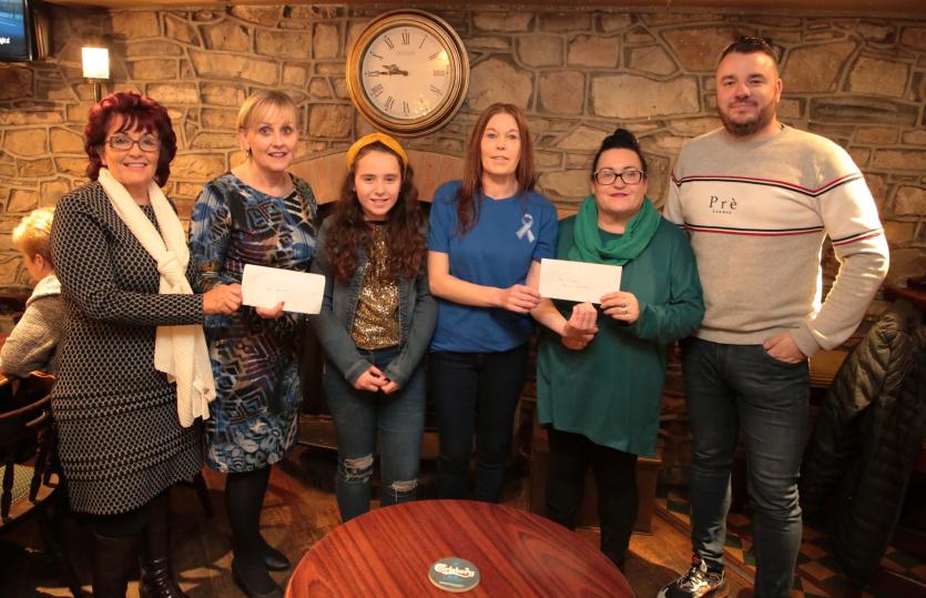 Josephine Gallagher and Bernie Belton (CASA), Alex Higgins (Variety Group), Ann O'Leary and Tena Keown (Autism Longford), Kevin Hussey (Variety Group)