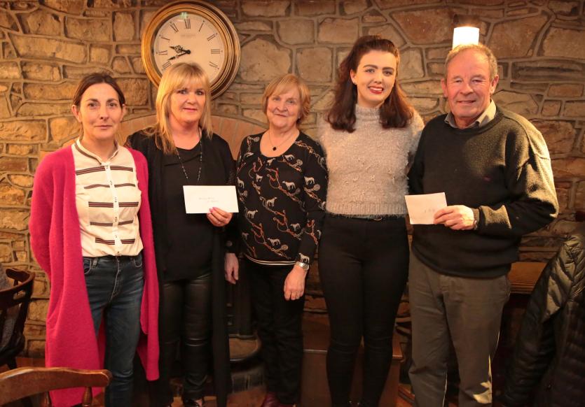 Niamh O'Reilly and Teresa Gilchriest (Bethany House), Christine Tracey and Samantha McHale (Longford Variety Group), Oliver Keegan (St Vincent De Paul