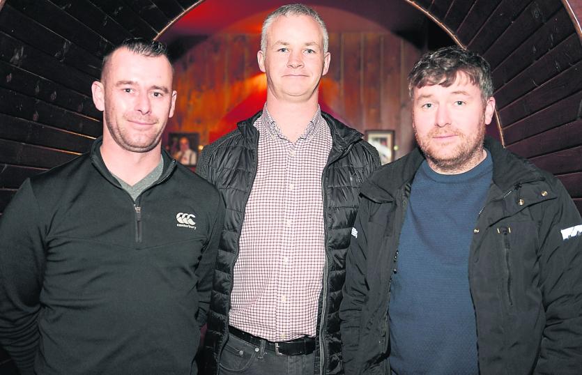 Brian Farrell, Carl Farrell John McDermot at the launch of the oscars night in Lyond in Ardagh
