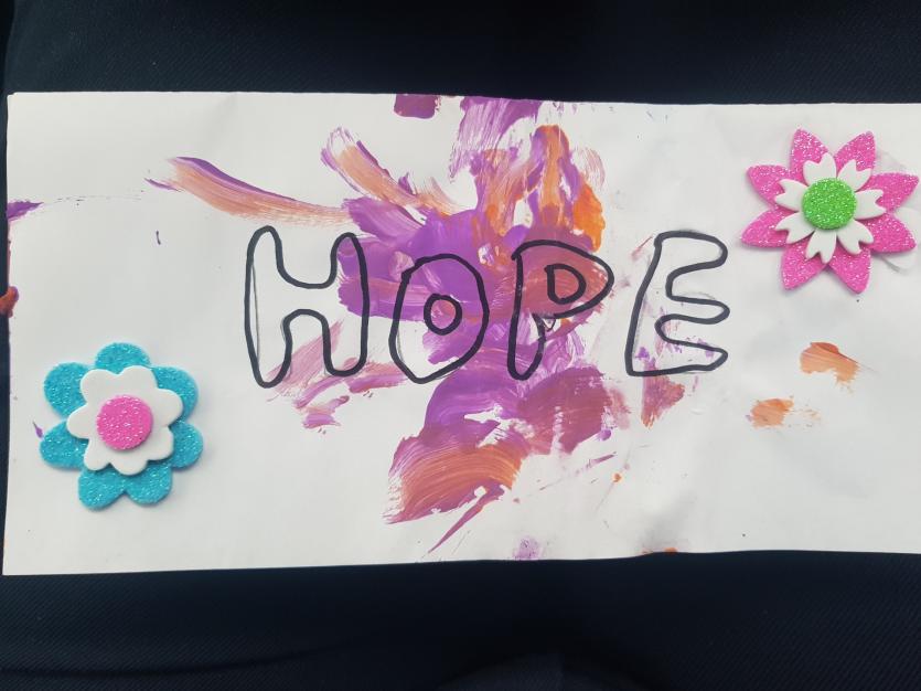A lovely of message of 'Hope' from Longford children 