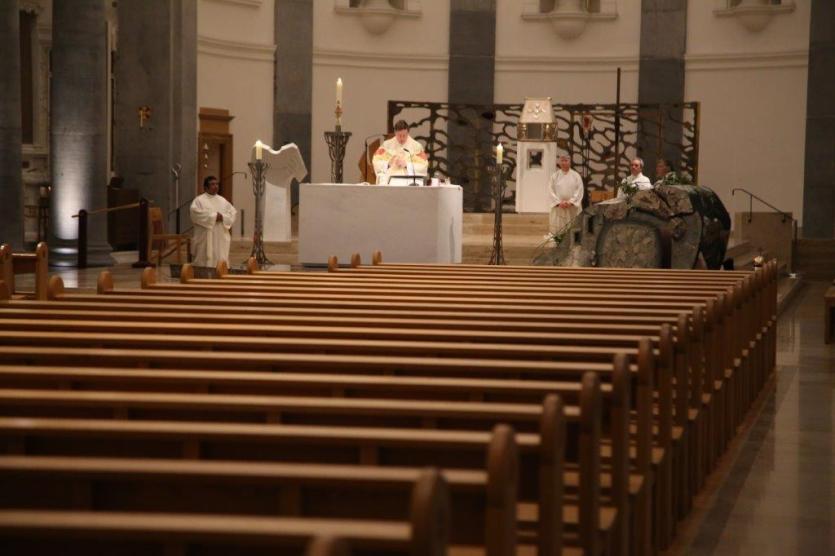 An unusual chill in the air on a special, silent night in Easter at St Mel's Cathedral, Longford