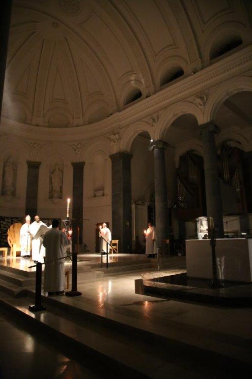 An unusual chill in the air on a special, silent night in Easter at St Mel's Cathedral, Longford