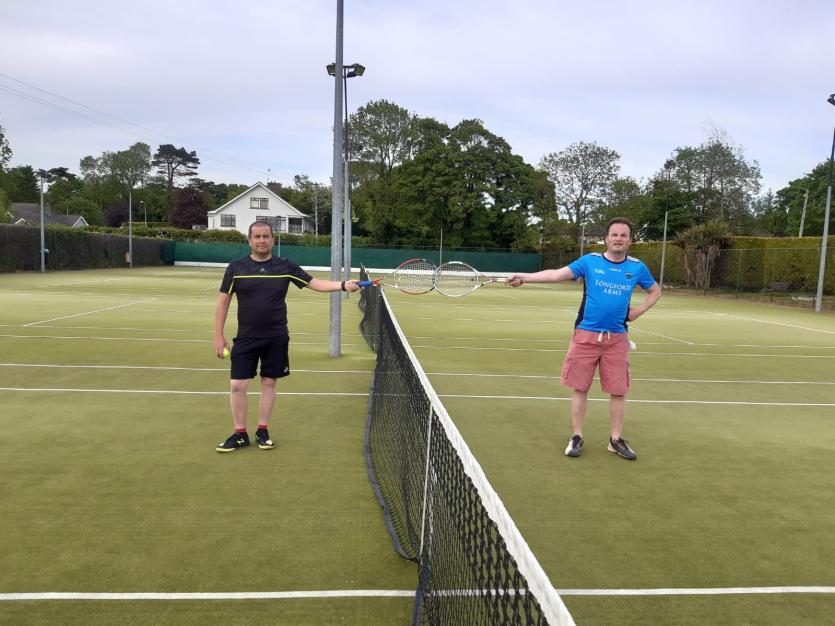 New balls please! Tennis action resumes in Longford
