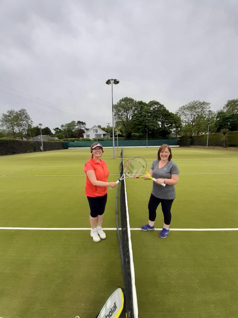 New balls please! Tennis action resumes in Longford