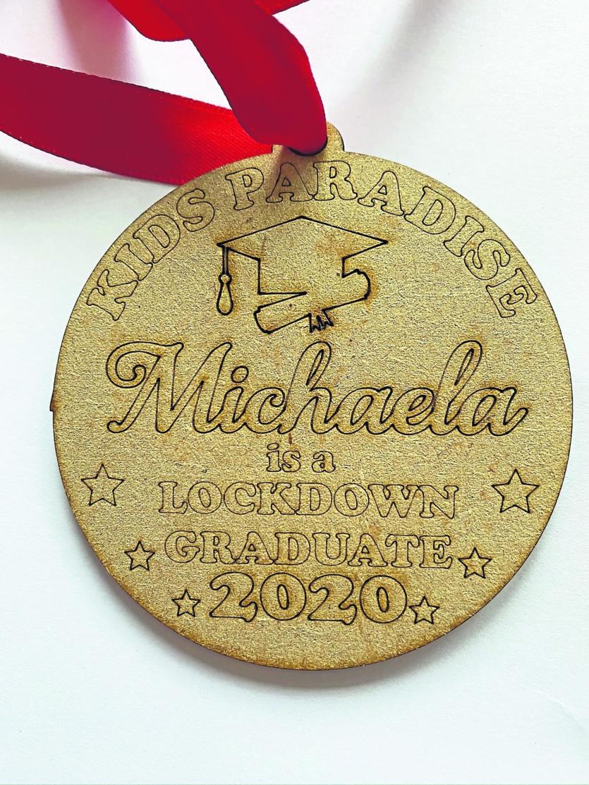 PICTURES | Children of Kids Paradise Creche receive special ‘lockdown medal’