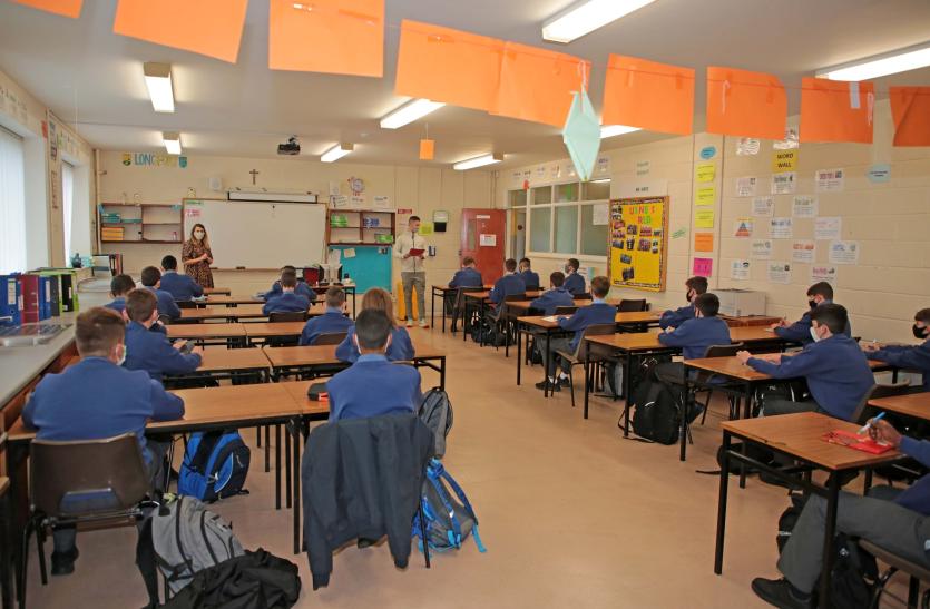 GALLERY | A very different first day back at school in Longford