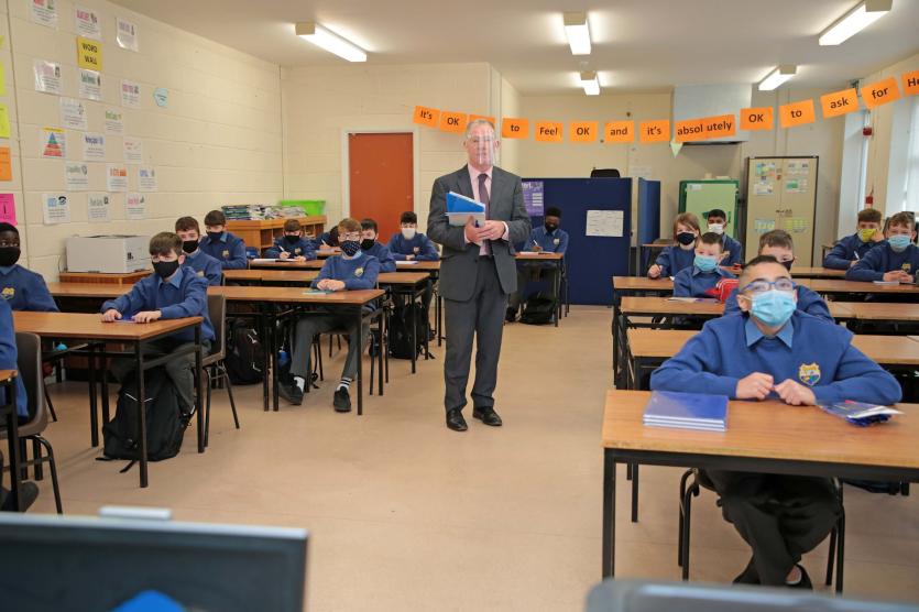 GALLERY | A very different first day back at school in Longford