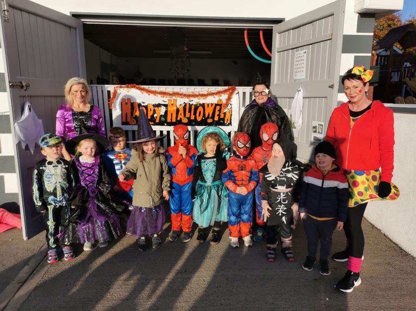 Halloween fancy dress fun and frights  at Little Rascals Corner in Aughnacliffe