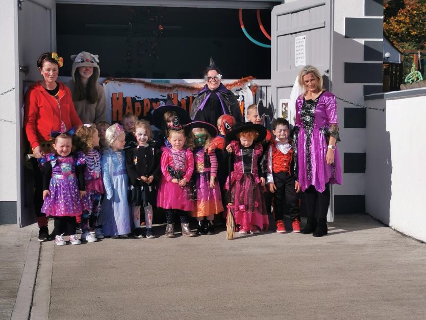 Halloween fancy dress fun and frights  at Little Rascals Corner in Aughnacliffe