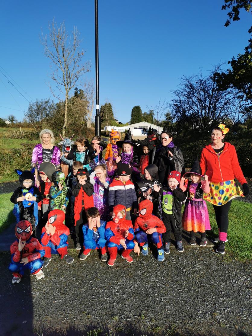 Halloween fancy dress fun and frights  at Little Rascals Corner in Aughnacliffe