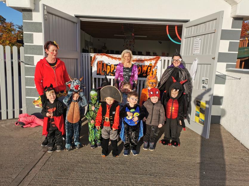 Halloween fancy dress fun and frights  at Little Rascals Corner in Aughnacliffe