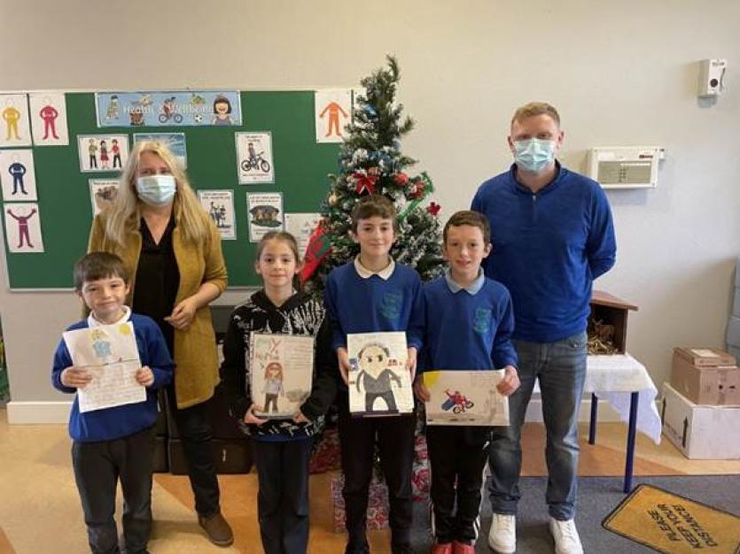 Prizes presented to Longford pupils for 'Covid-19 Heroes' art competition