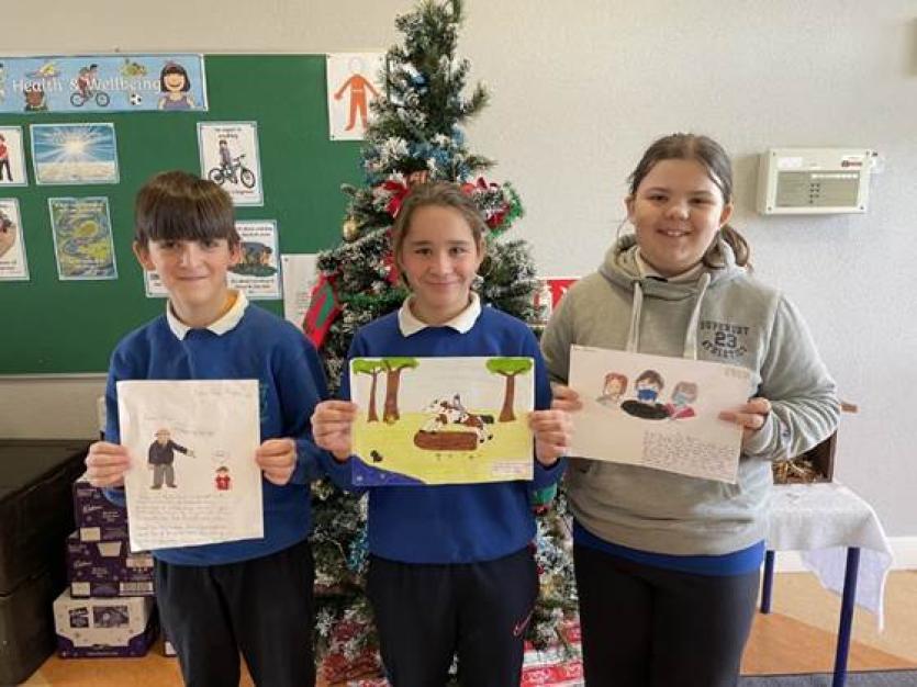 Prizes presented to Longford pupils for 'Covid-19 Heroes' art competition
