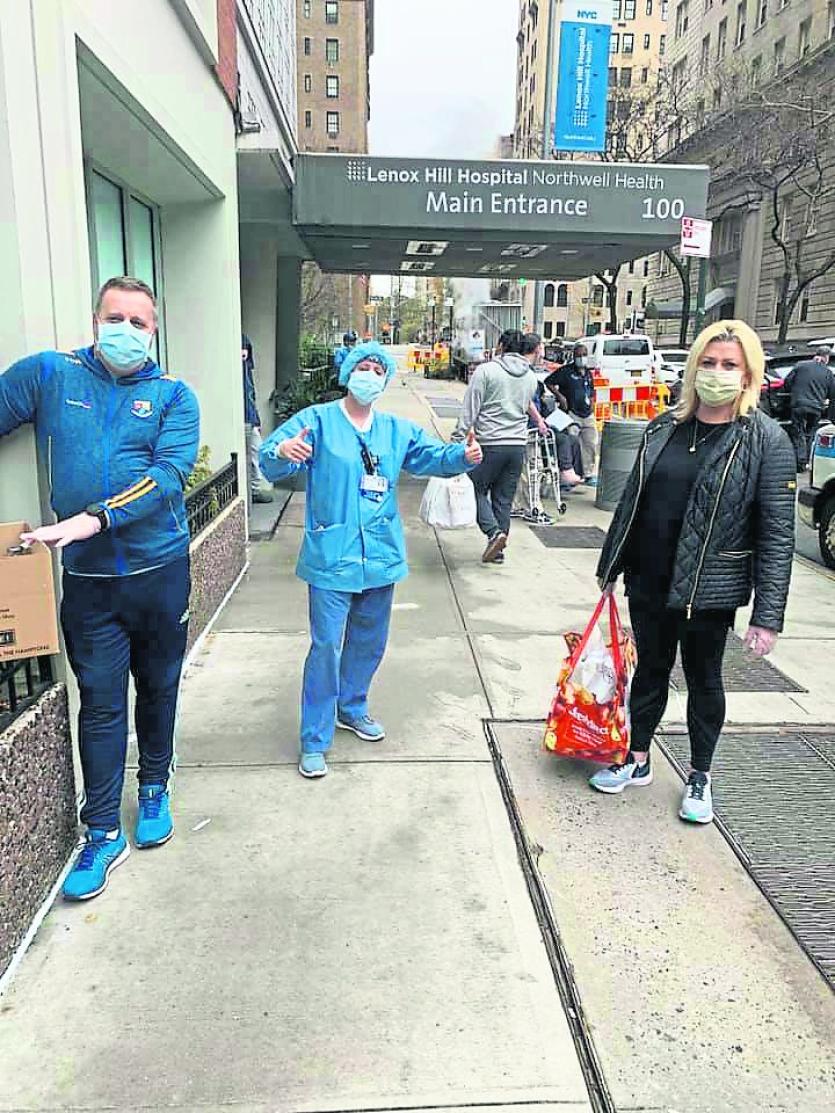 Longfordians delivering meals to heroic New York nurses