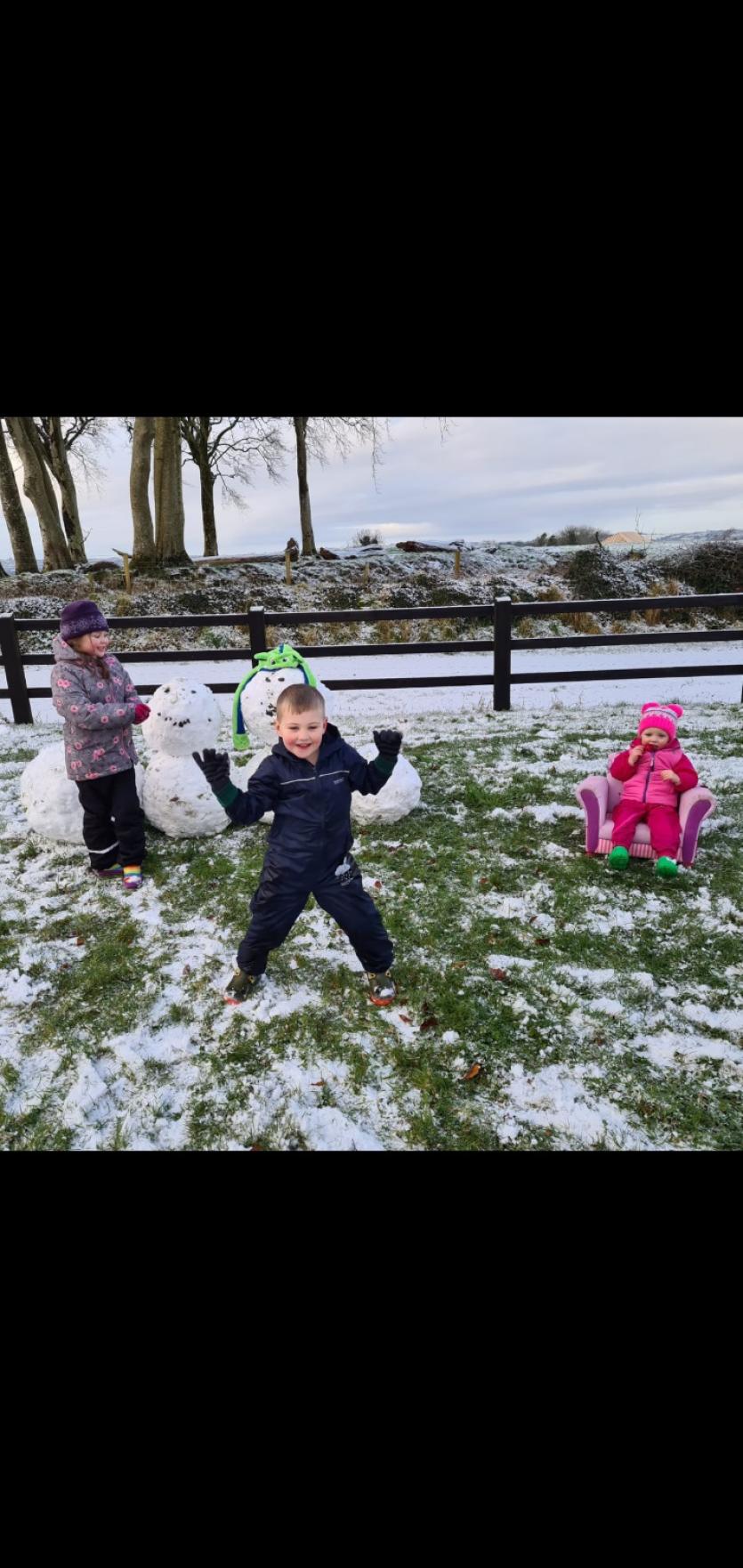 Snowy Longford Gallery 3: Wonderful children of Teach Leanbh, Ballinalee enjoying the snow