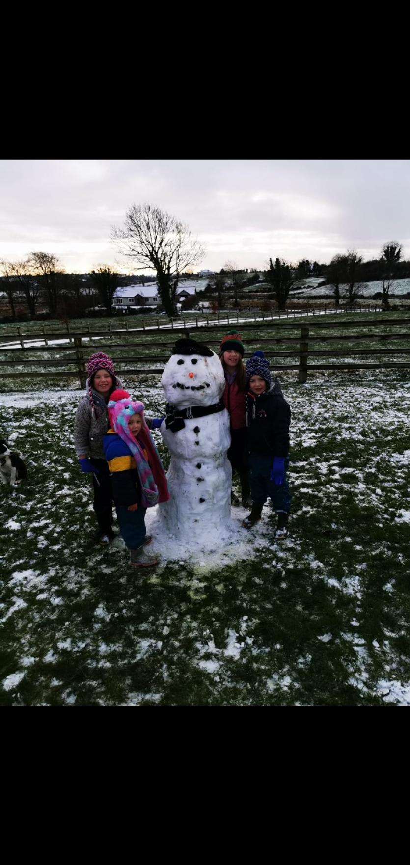 Snowy Longford Gallery 3: Wonderful children of Teach Leanbh, Ballinalee enjoying the snow