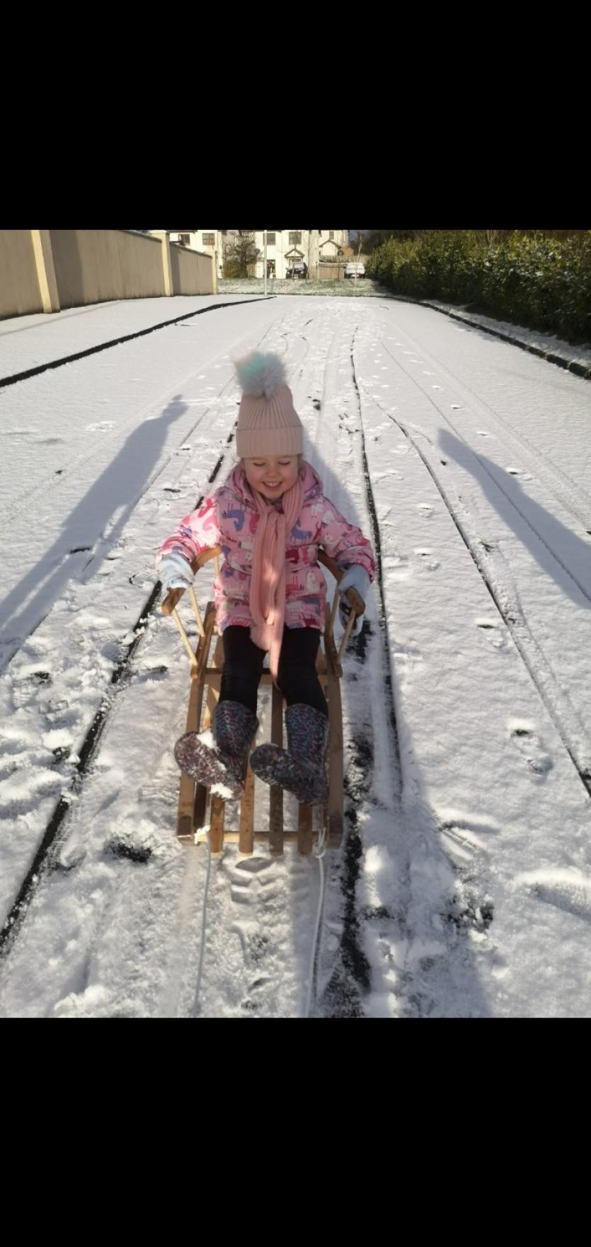 Snowy Longford Gallery 3: Wonderful children of Teach Leanbh, Ballinalee enjoying the snow