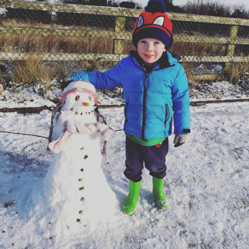 Snowy Longford Gallery 3: Wonderful children of Teach Leanbh, Ballinalee enjoying the snow