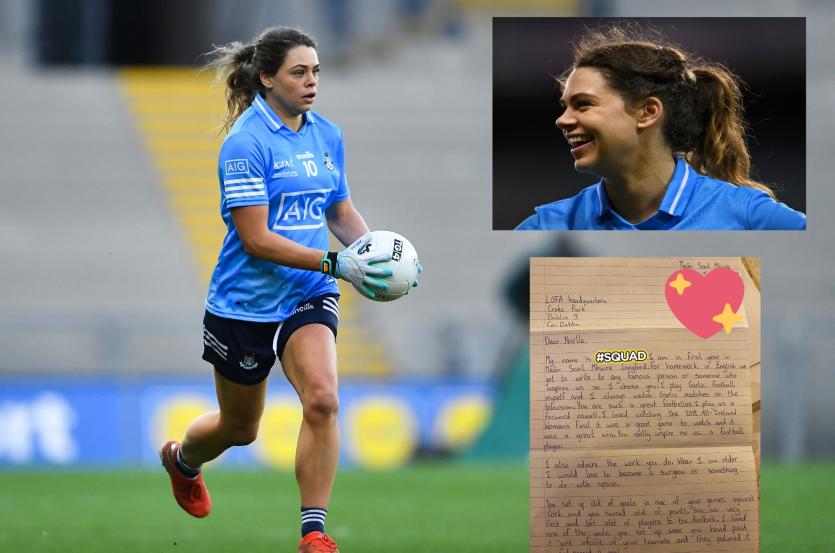 Dublin ladies football star Noelle Healy delighted to receive letter for young Longford fan 