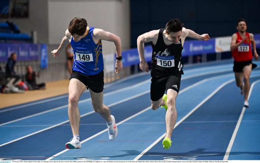 Sensational run sees Longford's Cian McPhillips smash national junior record in one of the fastest indoor 800m in Irish athletics history