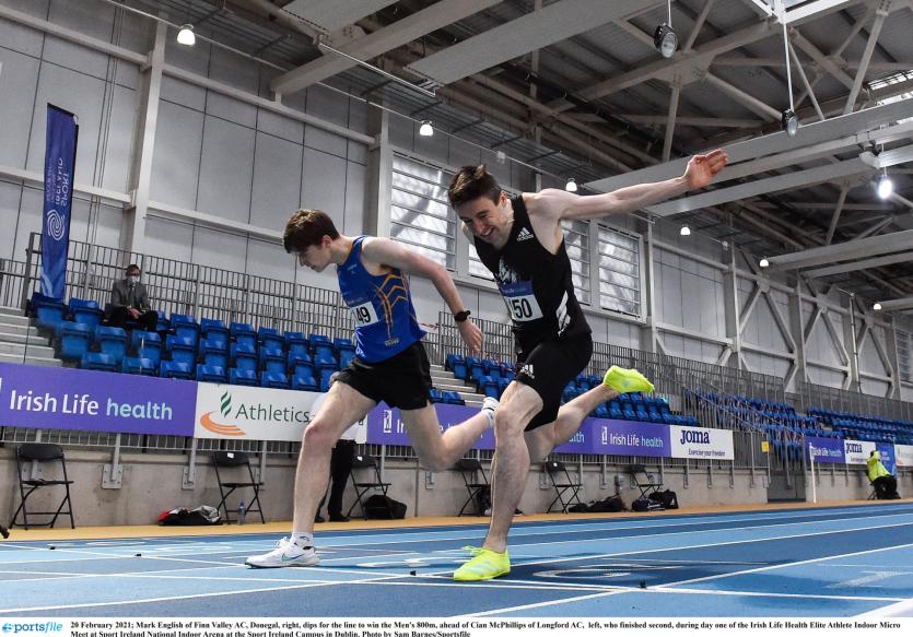 Sensational run sees Longford's Cian McPhillips smash national junior record in one of the fastest indoor 800m in Irish athletics history
