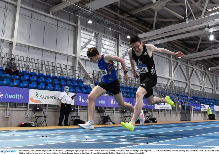 Sensational run sees Longford's Cian McPhillips smash national junior record in one of the fastest indoor 800m in Irish athletics history