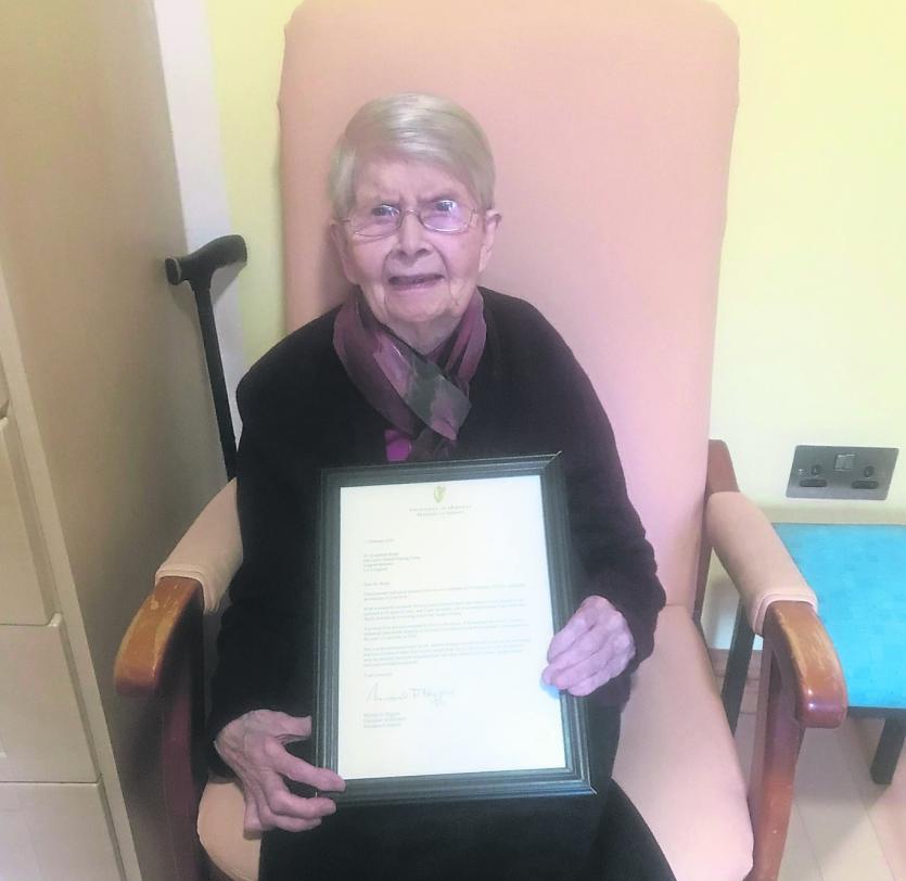 Ballymahon  and Mullahoran mourns death of 101 year old Sr Elizabeth Brady who touched the lives of many 