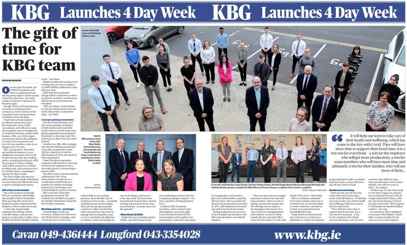 The gift of time for KBG Team in Longford and Cavan 