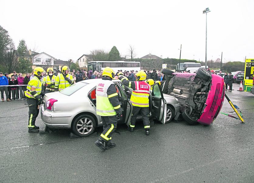 AXA Roadsafety Roadshow teaches Longford students the importance of