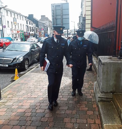 Supt Jim Delaney and Inspector Paddy McGirl at last Monday's special sitting of Longford Circuit Criminal Court