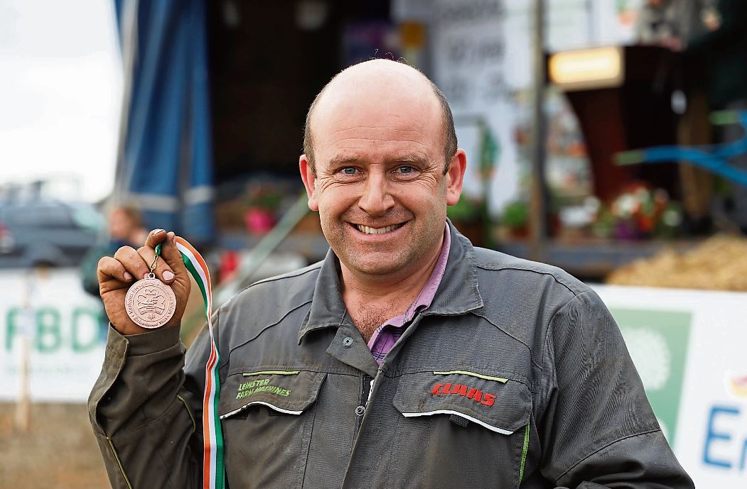 Martin Reilly, 2021 National Ploughing Championships Junior Conventional Plough Class bronze medal winner