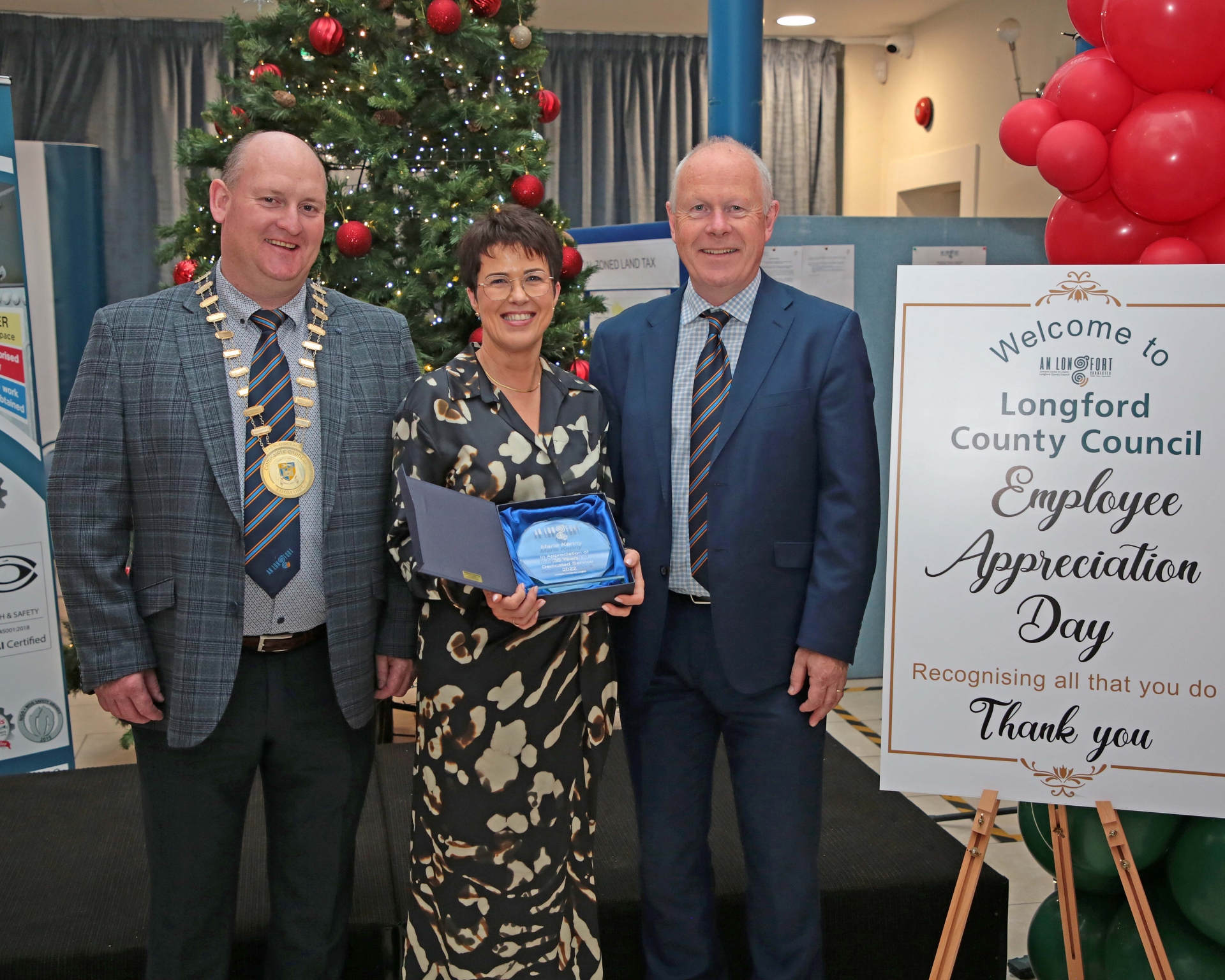 PICTURES Longford County Council employees recognised for service and