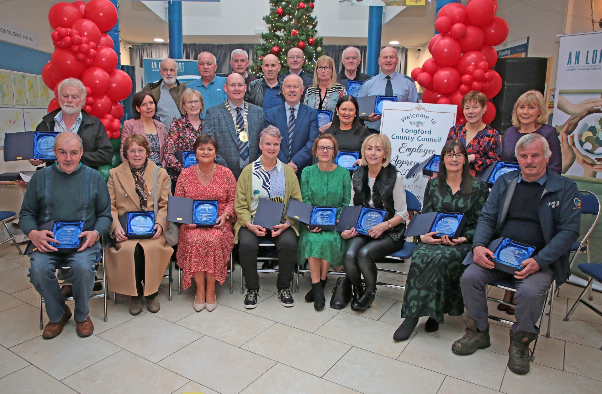 PICTURES Longford County Council employees recognised for service and
