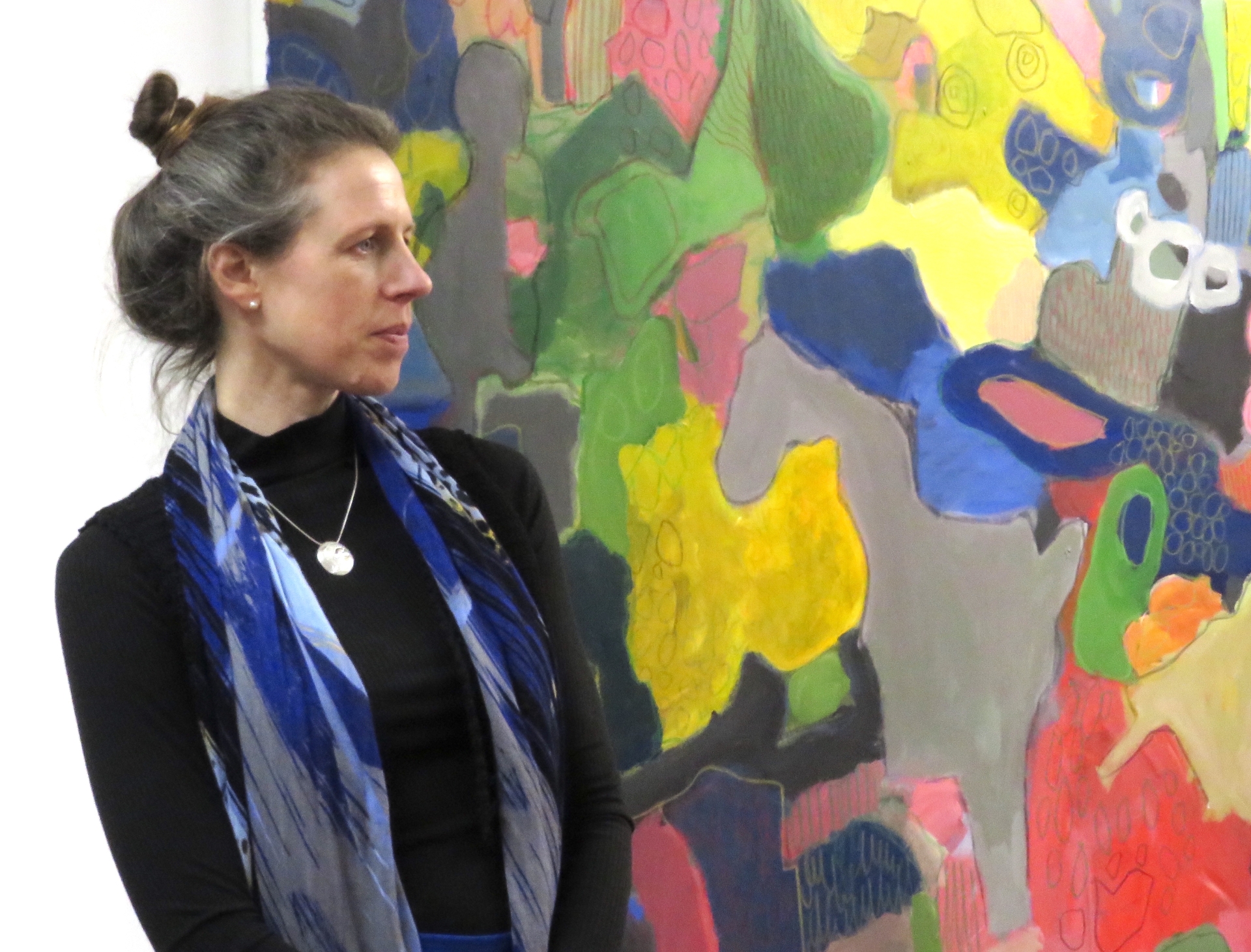 Ciara pictured on the opening day of her exhibition